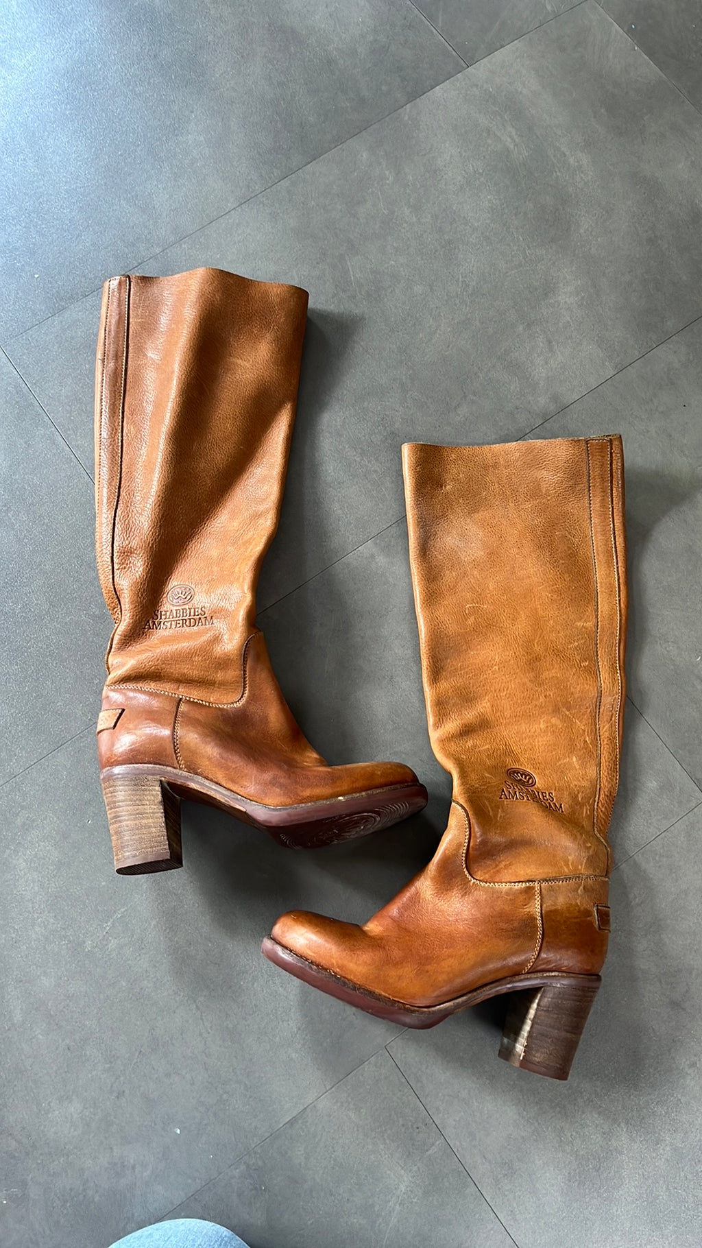 Shabbies Amsterdam Leren Laarzen – Maat 36