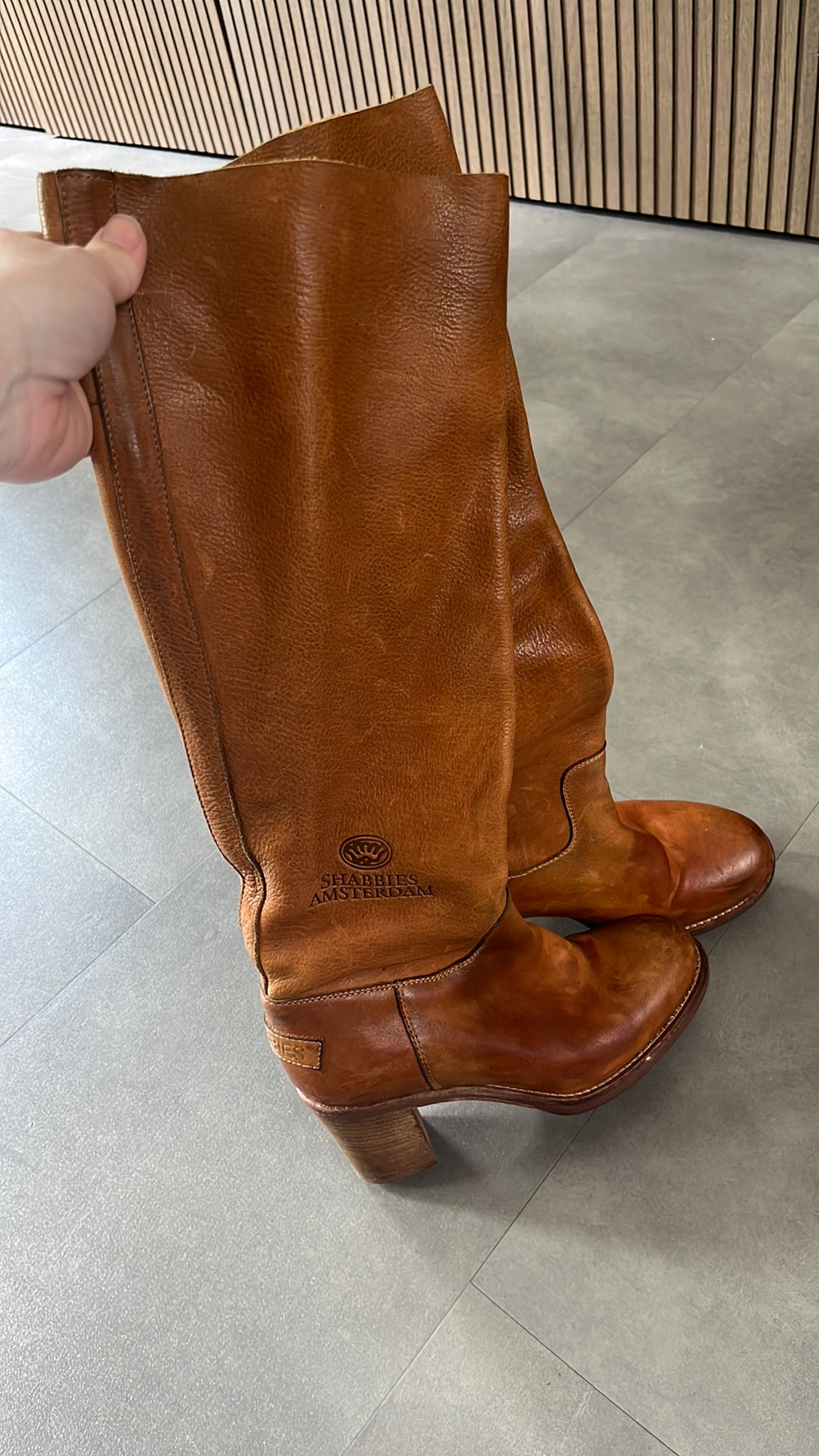 Shabbies Amsterdam Leren Laarzen – Maat 36