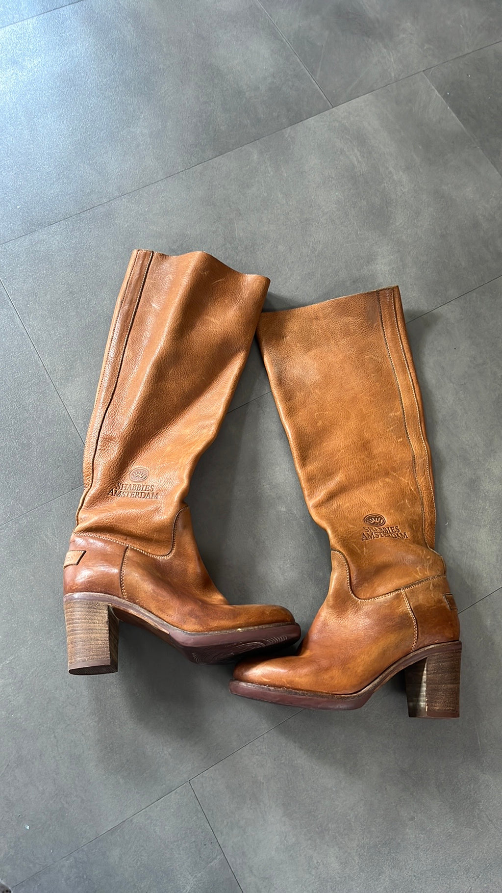 Shabbies Amsterdam Leren Laarzen – Maat 36